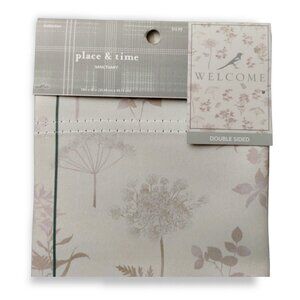 Place & Time Sanctuary Welcome Double Sided Garden Flag 12 x 18 inch New